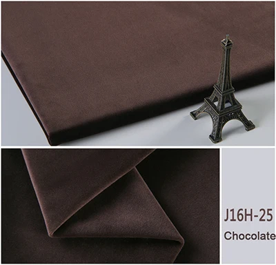 Chocolate ESSIE HOME 140 см мягкая бархатная велюровая ткань, плюш, скатерть, обивка, ткань для штор, нежный пастельный цвет - Цвет: Chocolate