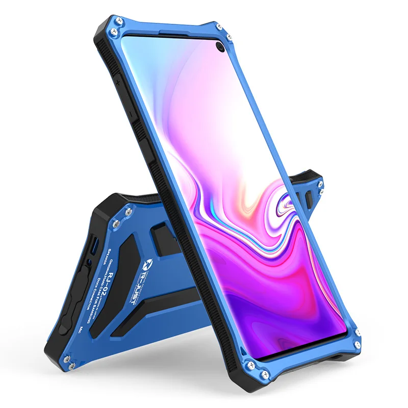 Противоударный защитный чехол для samsung S10 5G plus, чехол из алюминиевого металла и углеродного волокна, силиконовый чехол для samsung Note 10 Plus, роскошный