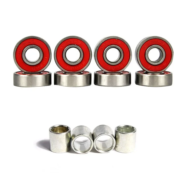 ABEC 9 Red Bearing Лучшая 4 шт скейтборд колеса 95A двойные коромысло колеса 52 мм* 32 мм PU Понижающие скорости раздвижные колеса - Цвет: ABEC 9 Red Bearing