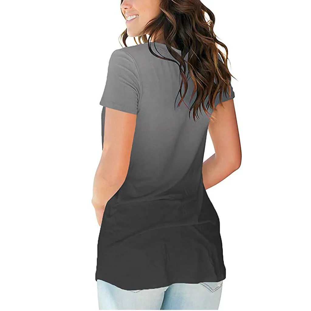 Свободная Женская футболка OSTRICH 5XL хлопковая Футболка с V образным вырезом и