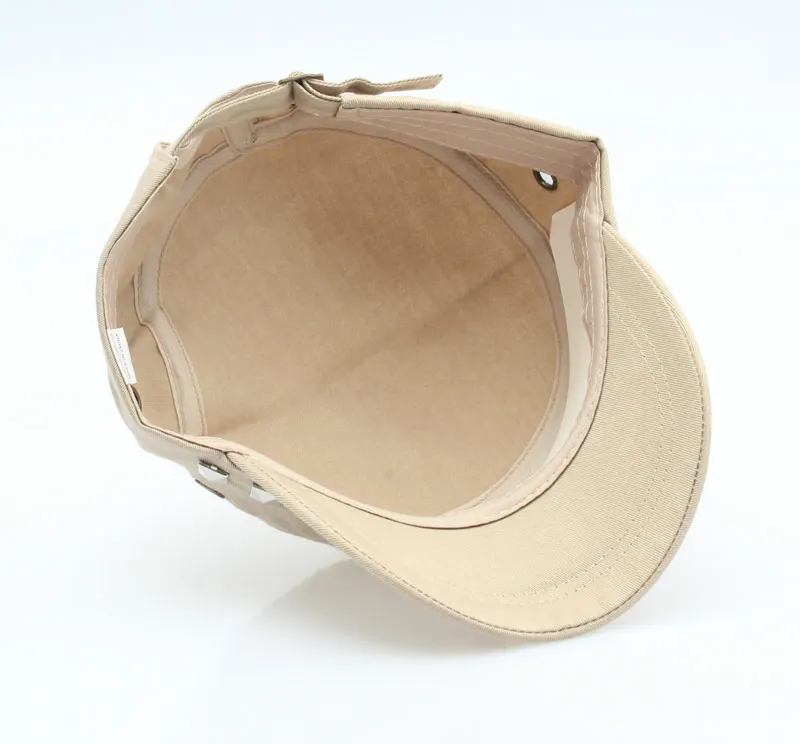 Однотонная Регулируемая плоская армейская Кепка Мужская бейсболка с заклепками