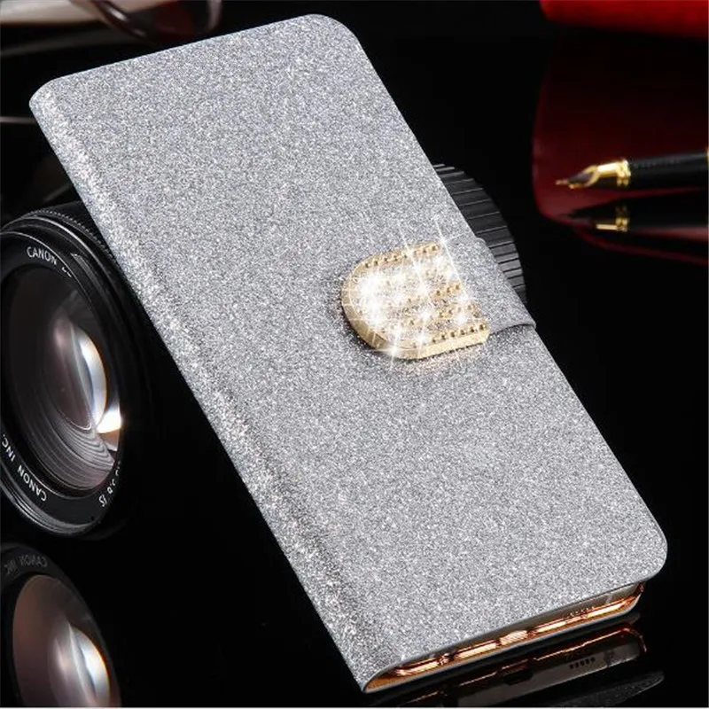 Для LG Рыболов Случае Роскошные Блестящие Побрякушки Порошок Кожа Магнитный