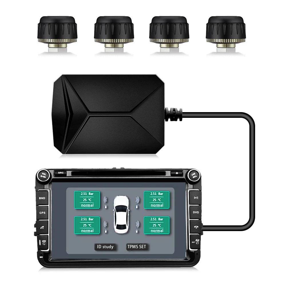 CST TY06 система контроля давления в шинах USB TPMS для большинства транспортных