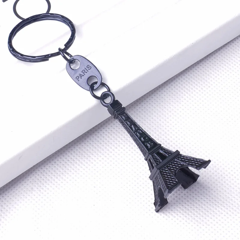 

Hot Selling Paris Eiffel Tower Keychain Mini Eiffel Tower candy color Keyring store advertising promotion service equipment