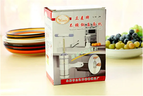 Stainless steel household manual pasta machine / Family Junior hand pressure surface device | Дом и сад