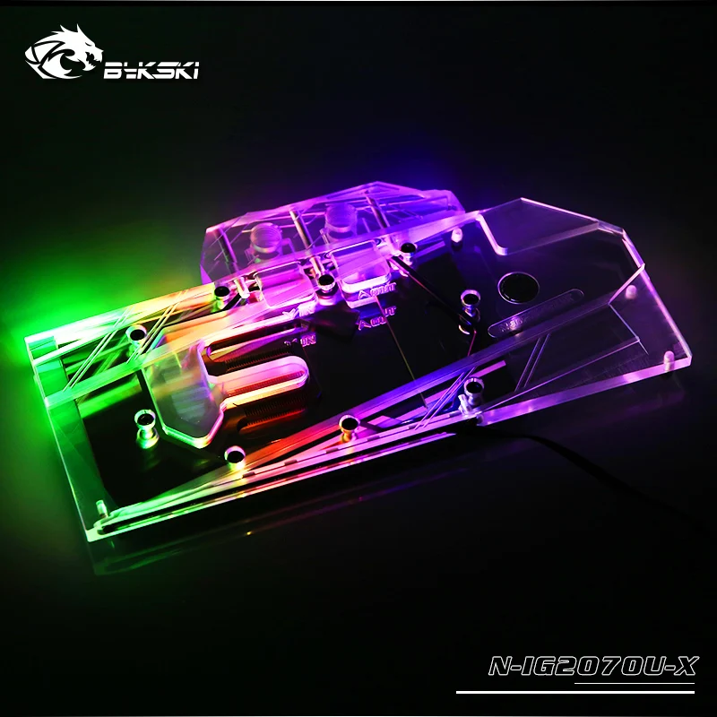 Bykski блок водяного охлаждения подходит красочные iGame GeForce RTX2070 Ultra OC блок GPU, 3 pin/4 Pin Материнская плата управления, N-IG2070U-X