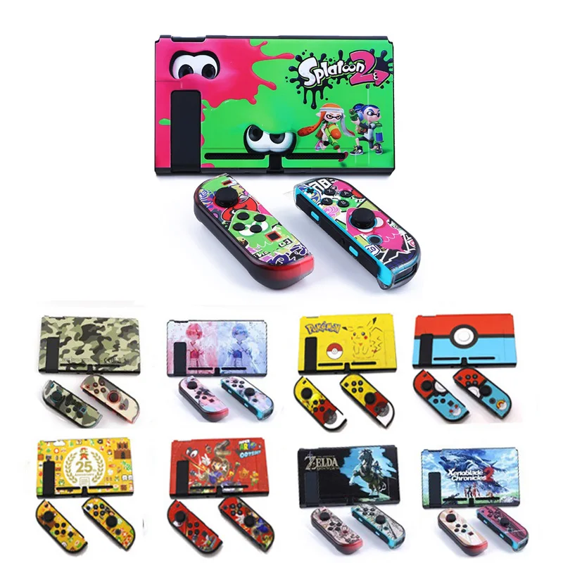 Жесткий Тонкий чехол с переключателем Цветной корпус защита для игры Poke Splatoon 2