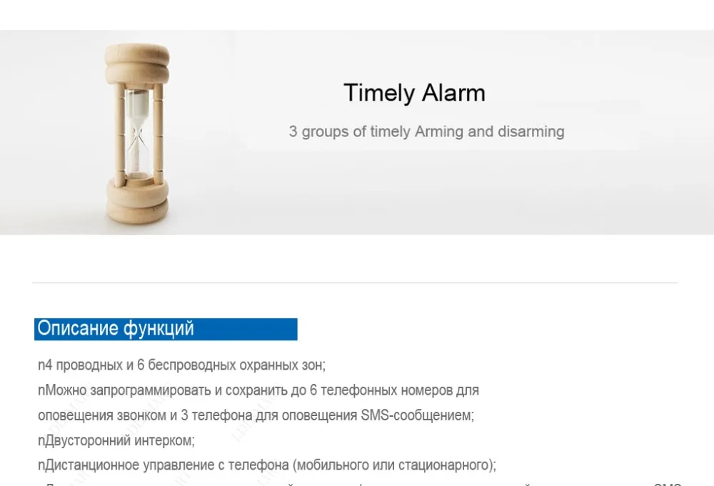 Две антенны беспроводная домашняя сигнализация система безопасности GSM сигнализация