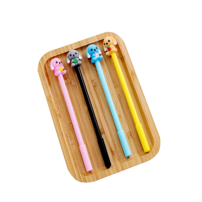 Гелевая ручка 4 шт./лот супер милая маленькая с изображением молочной собаки