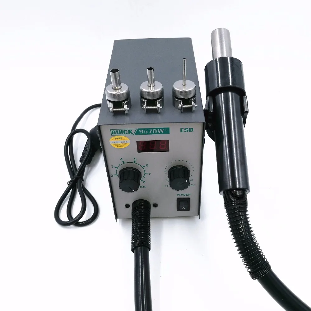 220 В обновление QUICK 957DW + светодиодный дисплей регулируемая тепловая пушка с