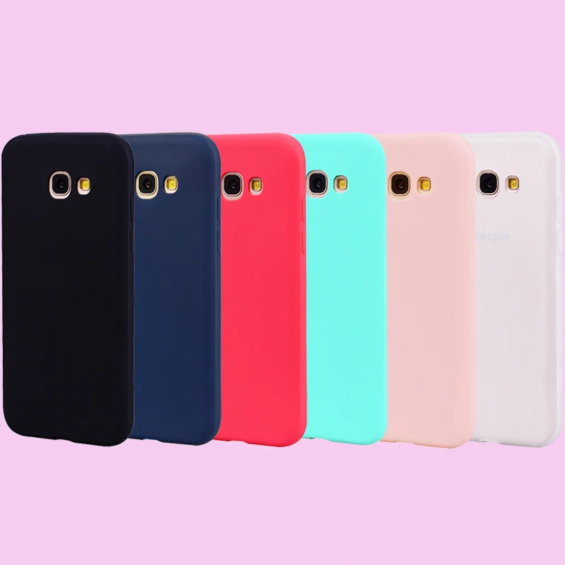 Мягкий силиконовый чехол для телефона ярких цветов из ТПУ Samsung Galaxy A5 A7 A8 A310 A510 A710