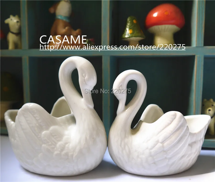 Zakka керамический муссовый цветок zakka swans в японском стиле лебединый горшок