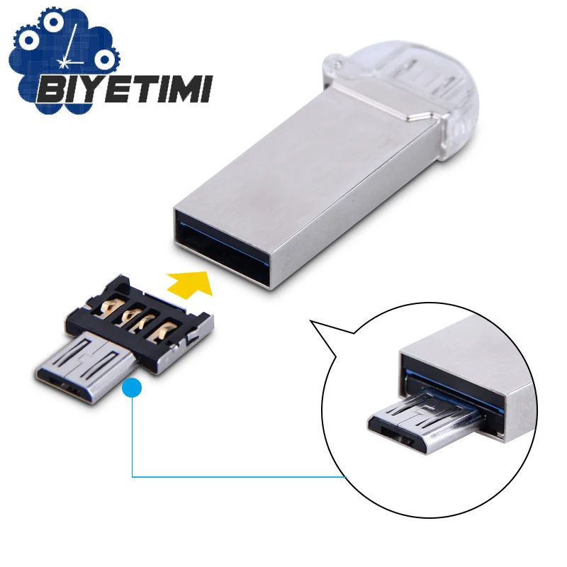 Переходник USB A в Mirco otg переходник для смартфонов и планшетов Android|Адаптеры карт