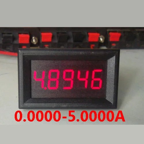 5 цифр DC 0 5.0000A 5A цифровой амперметр Красный светодиодный тестер Высокая Точность