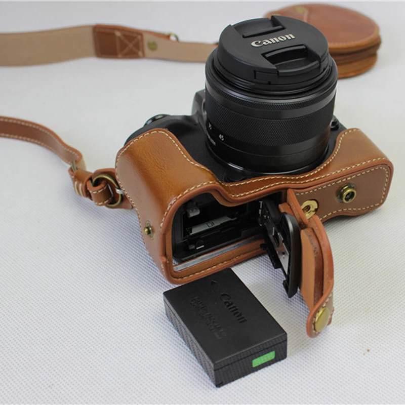 Для Canon EOS M5 демонтаж чехол для батареи фото Ретро стиль кожа цифровая камера