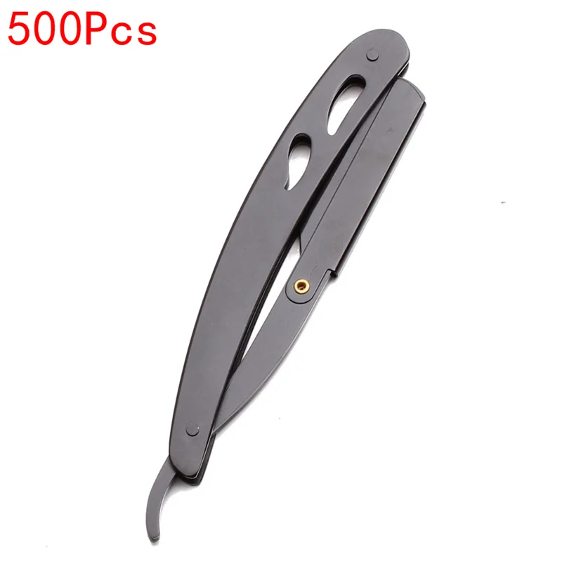 C6102 Hei 500N 500 шт. 14x2 см гравировка Мужская прямая Опасная бритва stainlessll бритва складной нож для бритья Инструменты для удаления волос лезвие C6102 - Цвет: C6102 Hei 500N
