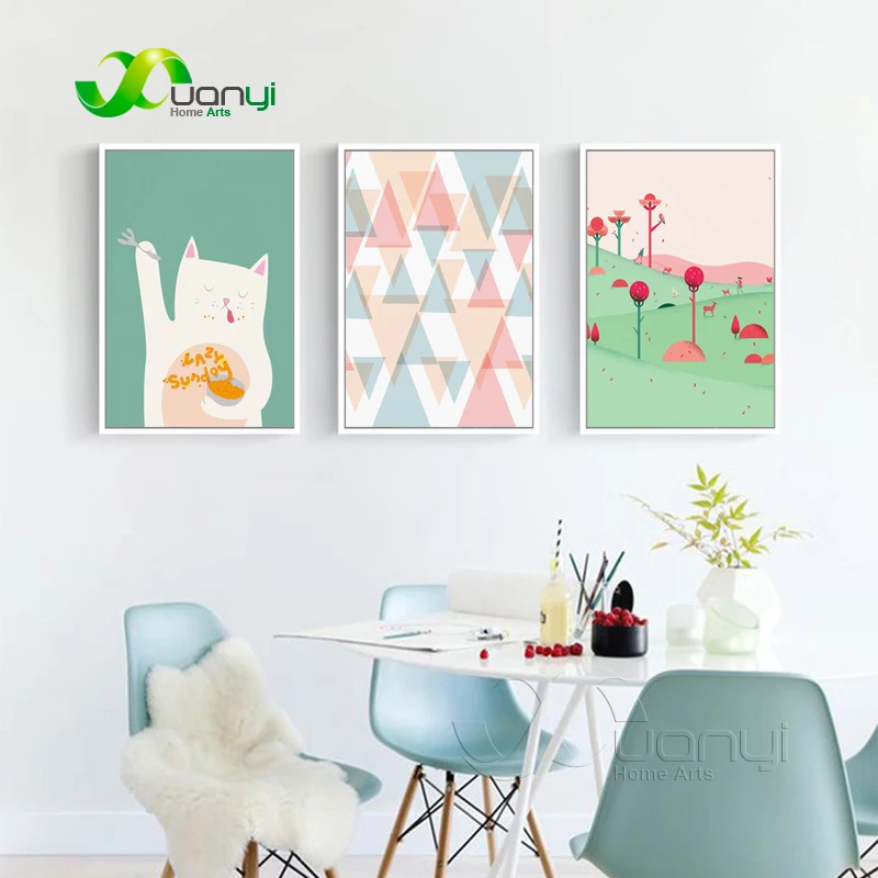 Bear Nordic Animal Wall Picture Prints And Poster Canvas Painting Art Cuadros Decoraction For Kids Room Unframed | Дом и сад
