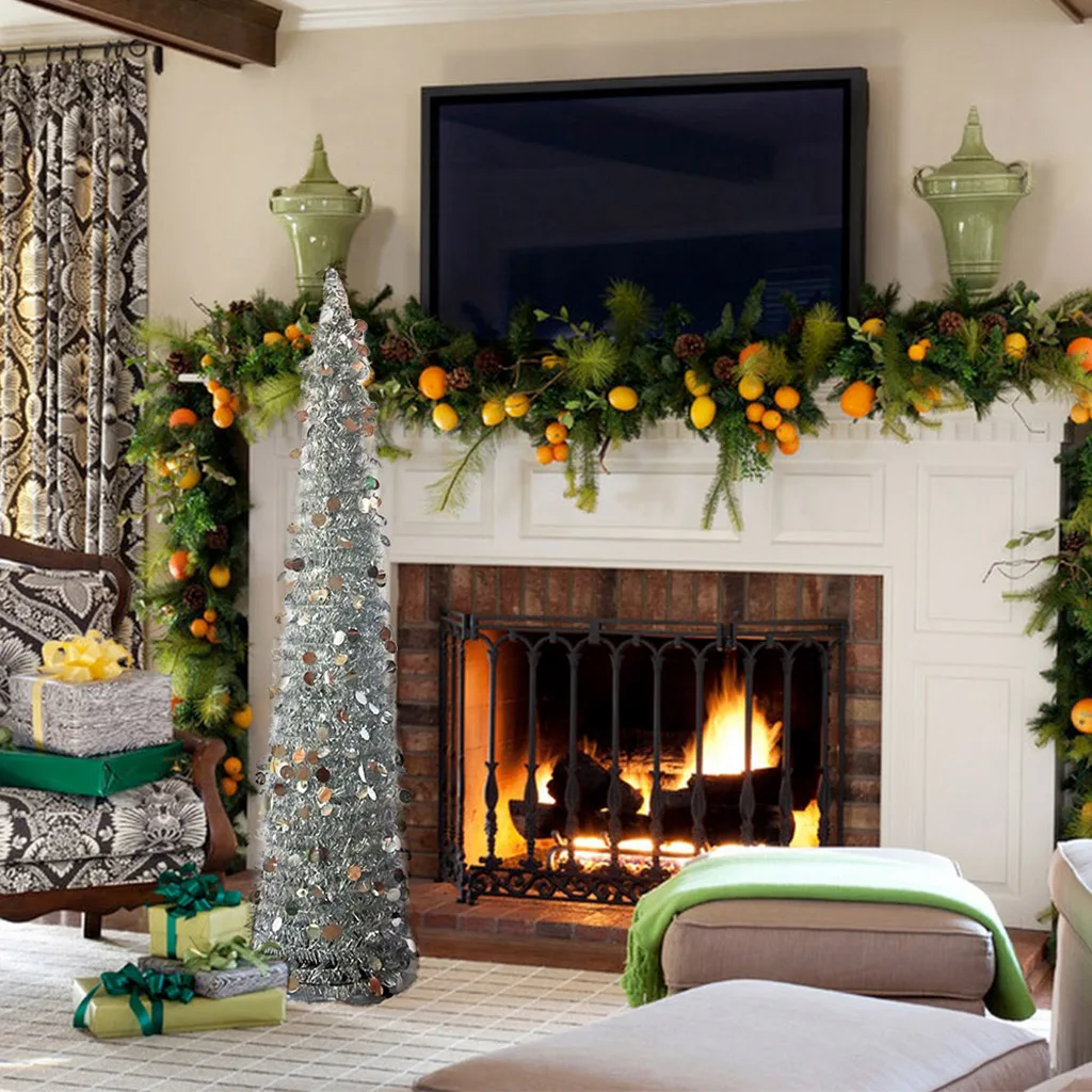 5ft Выдвижная Рождественская мишура с подставкой великолепные складные