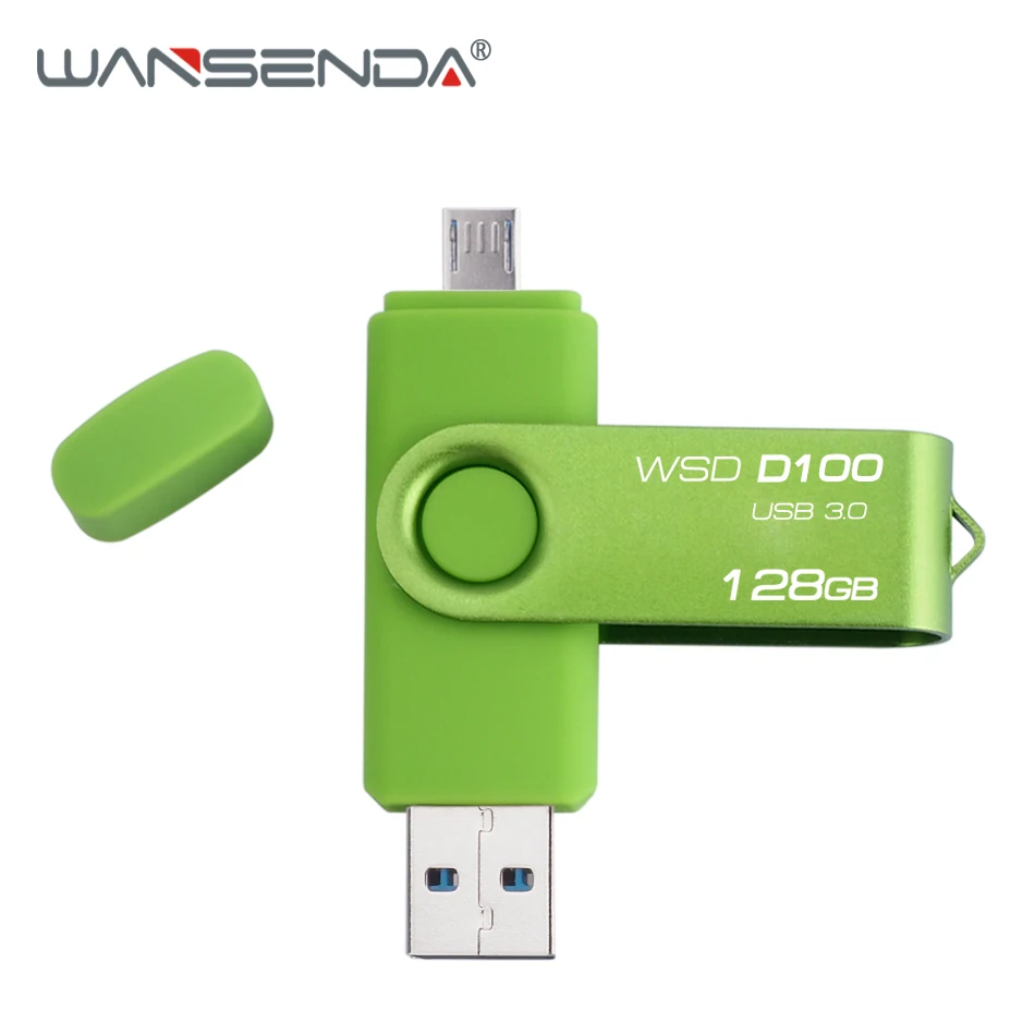 WANSENDA флеш накопитель USB 3 0 высокое Скорость 128 GB 64 Гб 32 16 8 USB3.0 OTG Stick Micro memoria Cel флешки