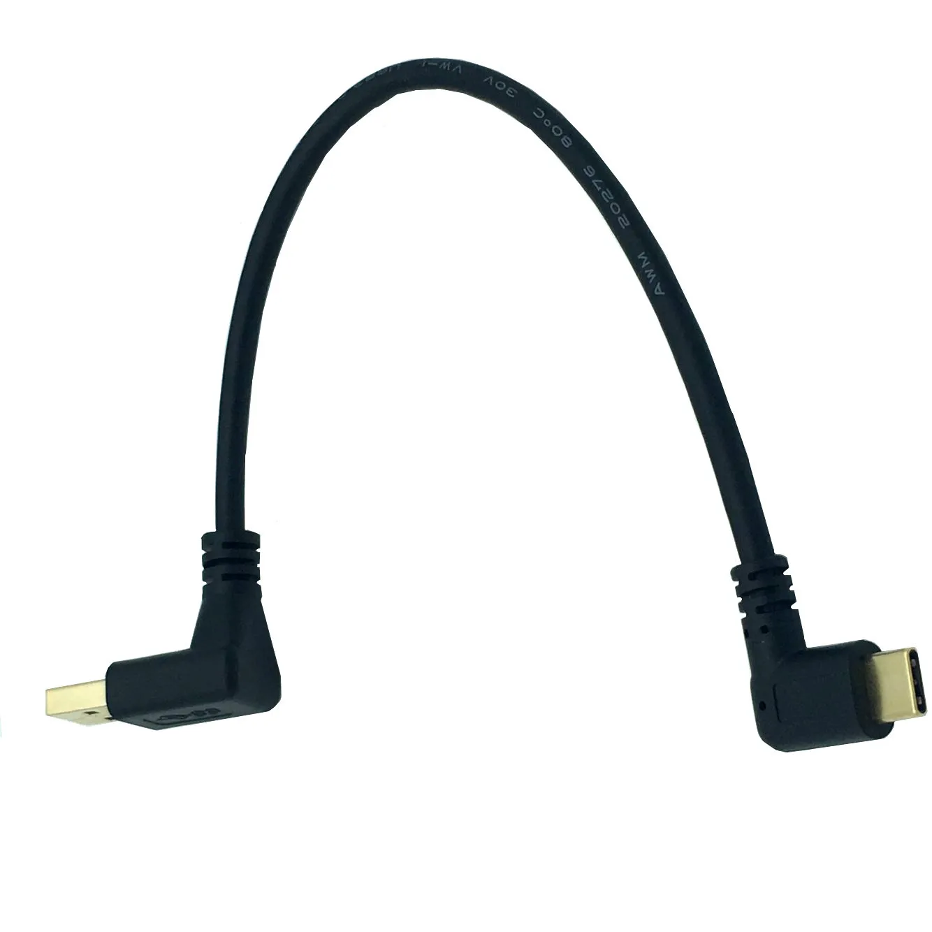 Позолоченные USB3.0 AM изгиб/Тип С Боковой изгиб компьютер Тетрадь телефон кабель