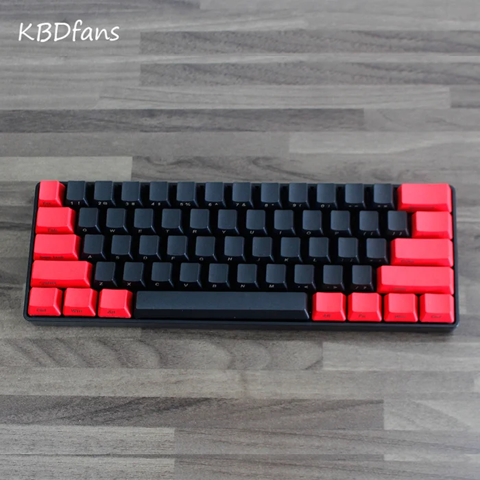 Боковая печать 60 OEM профиль толстые pbt брелки смешанные цвета для mx Переключатель механическая клавиатура GH60 покер 61 - Цвет: KIT9