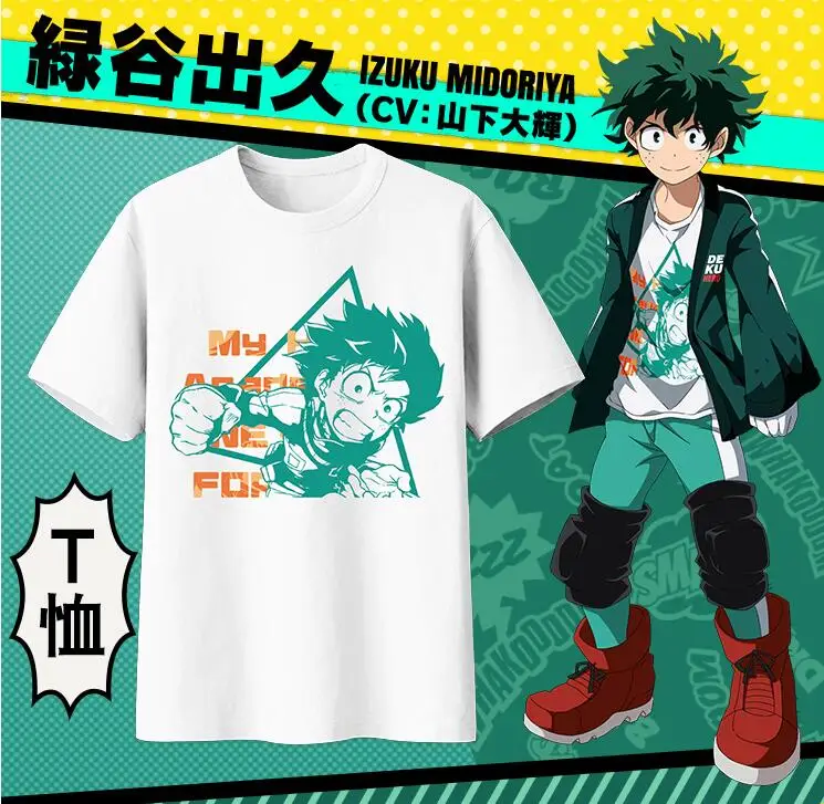 Одежда My Hero Academy Boku no футболки Green valley Midoriya izku Todoroki Shoto katsuki bakugo кимоно| |