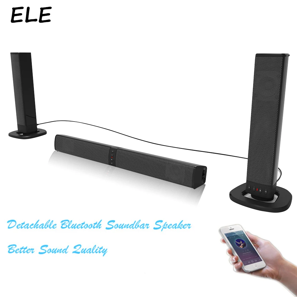 Беспроводная Bluetooth Колонка ELE ELEOPTION 20 Вт саундбар ТВ колонка s звуковая панель для