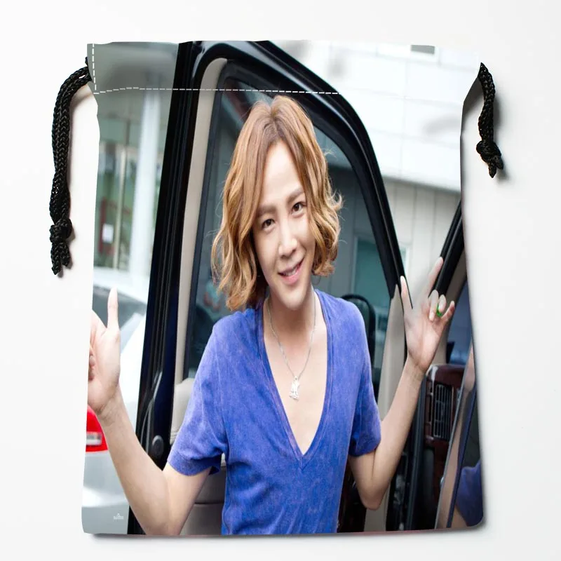 Изготовленные На Заказ Мешки Drawstring Jang Keun Suk изготовленные на заказ подарочные мешки с принтом больше размера см 27x35 cm Тип сжатия сумки - Цвет: 8
