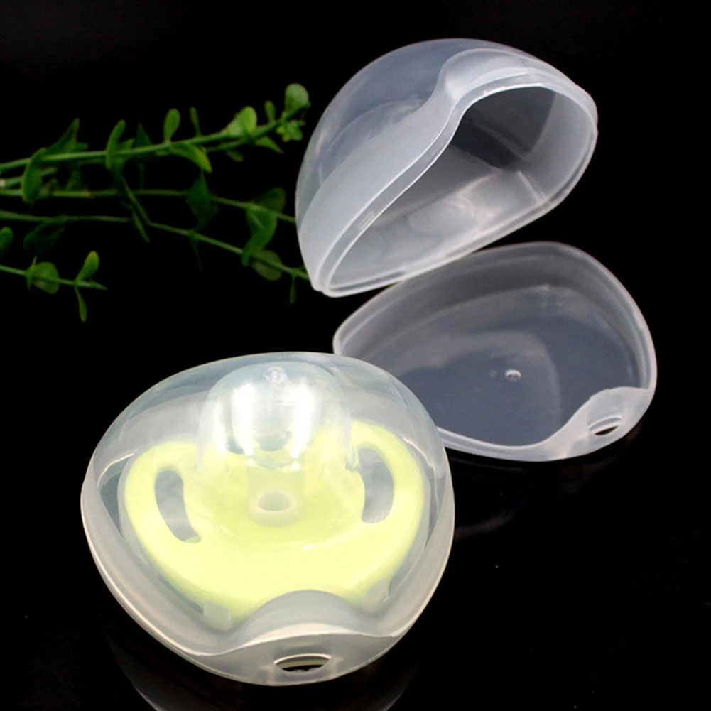 

2 Pcs/Lot Dustproof Pacifier Storage Case Box Nipple Case Holder Clear Pacifier Travelling Storage Box