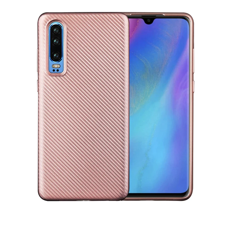 rose gold YueTuo чехол для huawei p20 lite pro p20lite nova 3e p30 pro силиконовый ультратонкий ТПУ мягкий телефон Аксессуары для задней крышки - Цвет: rose gold