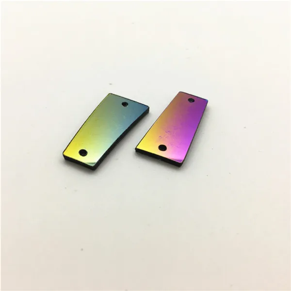29N 11x22mm TopStone Радужное зеркало пришивные стразы акриловые пришивные камни для аксессуаров одежды платья - Цвет: 29N 11x22mm