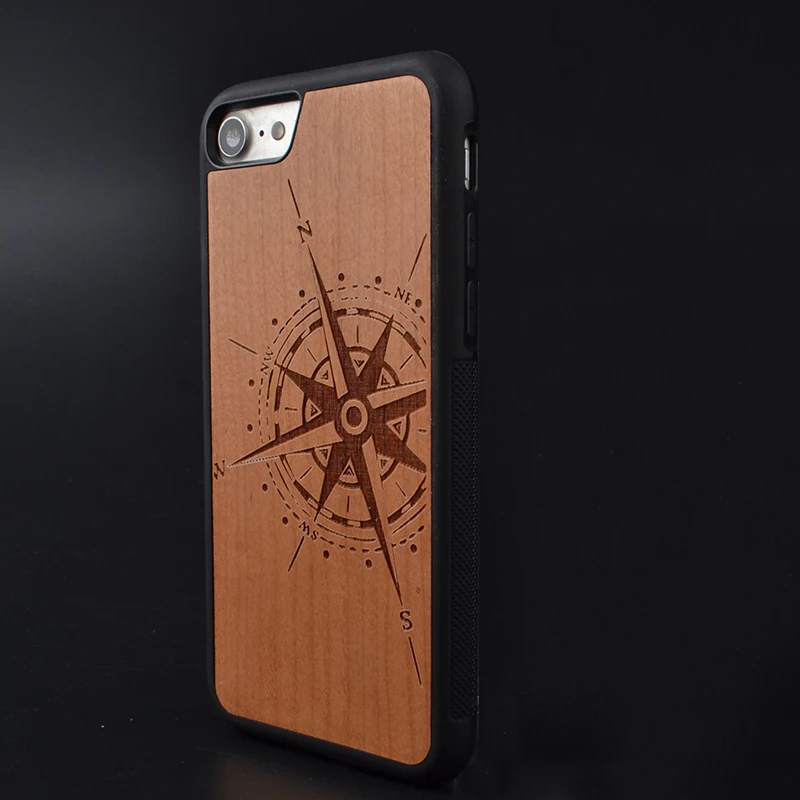Новый брендовый тонкий роскошный чехол для Iphone X 6 S 7 8 Plus из натурального дерева с