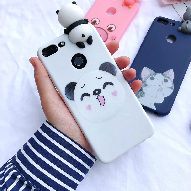 8 Y5 Y6 Y7 Prime 3D чехол для etui huawei Y7 Prime чехол Kawaii Медведь Единорог для Funda huawei Y5 Y6 Y7 Prime чехол - Цвет: 8
