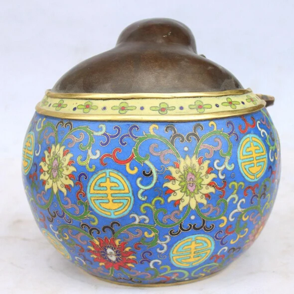 ZSR bi002583 9&quot Marked Chinese Fengshui Bronze Gilt Phoenix Lion incense burner Censer Statue | Дом и сад
