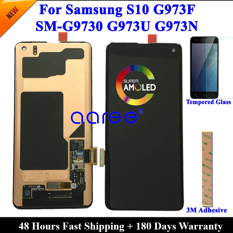 ЖК-дисплей Super AMOMLED для Samsung S10 G9730 Plus ЖК-экран G9750 сенсорный дигитайзер в сборе |