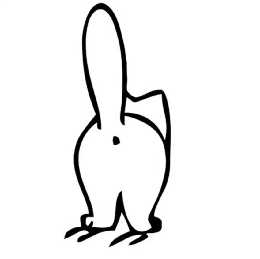 Смешной рисунок попы