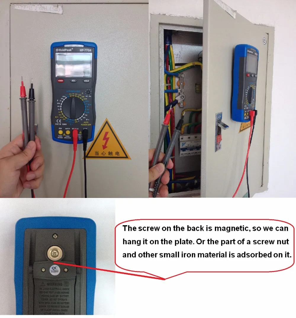 Цифровой мультиметр измеритель емкости и с функцией бесконтактного индикатора