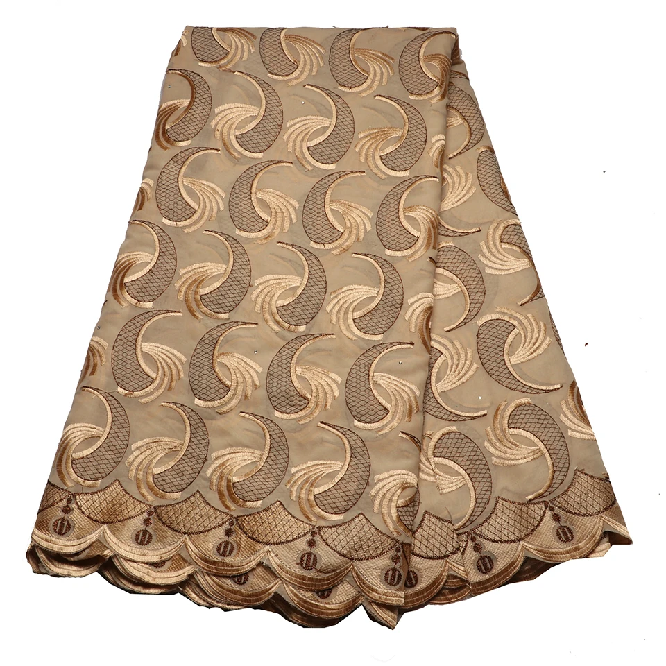 Нигерийское хлопковое швейцарское Тюлевое кружевное полотно 2019 высокое