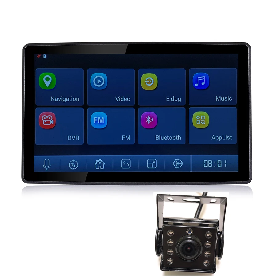 Udricare 9 дюймов автомобильный Грузовик Автобус ADAS gps навигация Android WiFi Bluetooth телефон DVR HD 1080P двойной объектив камера заднего вида ADAS DVR