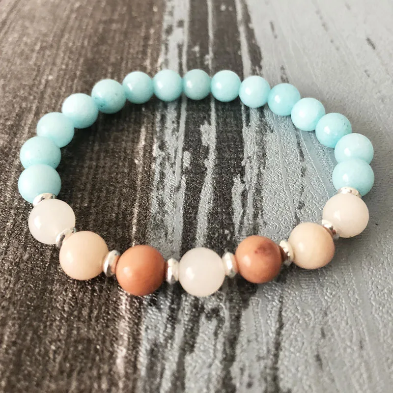 Браслет-стрейч с бусинами 8 мм | Украшения и аксессуары