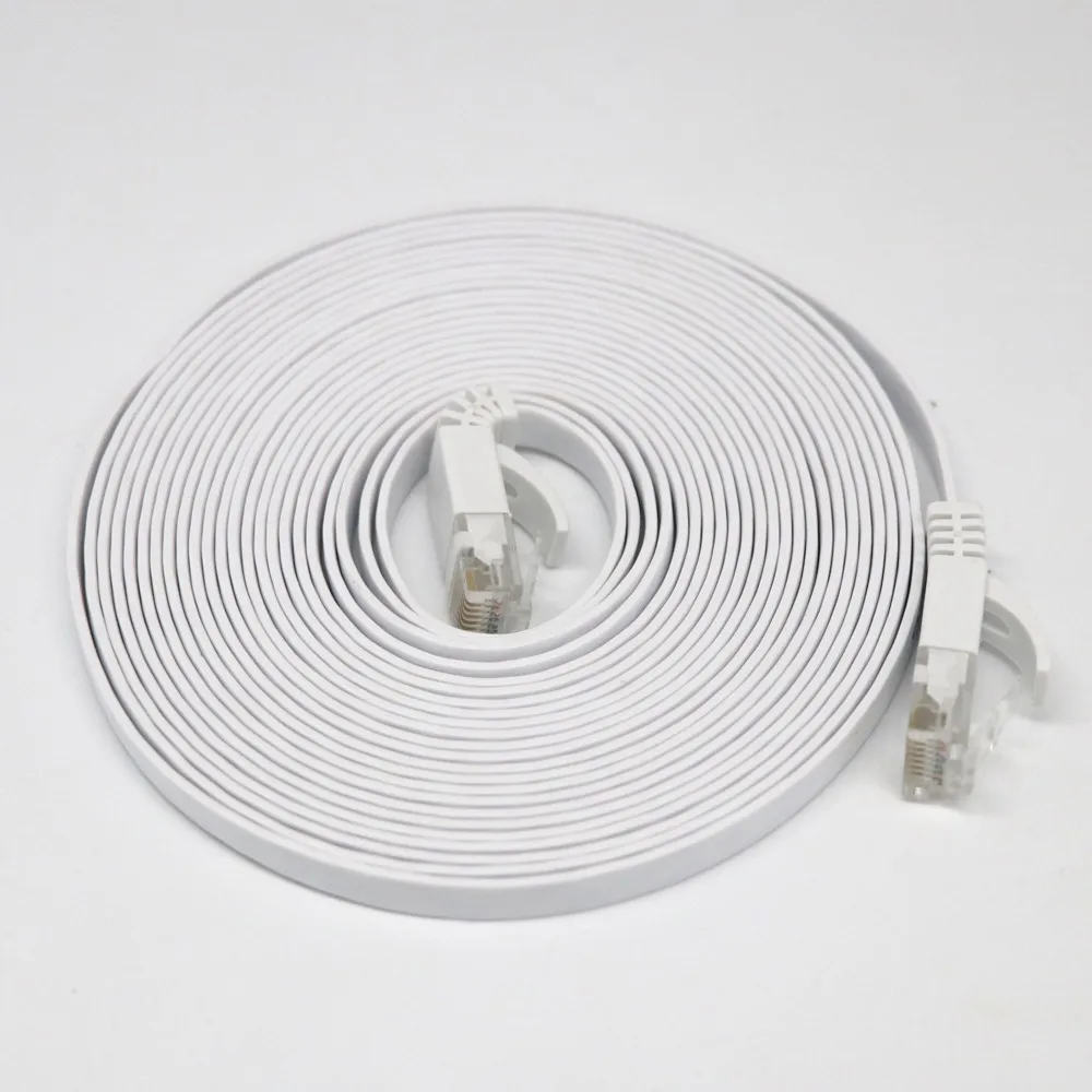 LANDFOX 2020 новый 20 м RJ45 CAT6 Ethernet сетевой LAN кабель Плоский UTP патч-роутер интересная