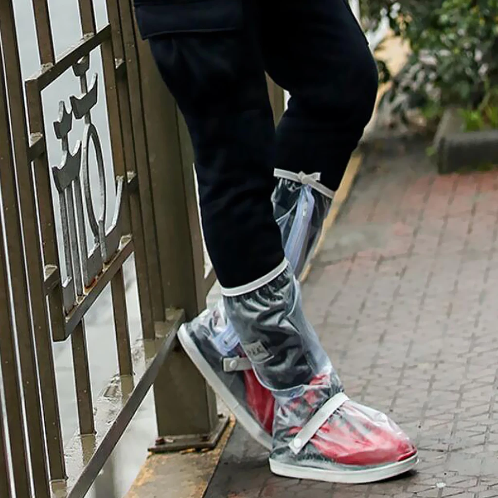 1 Pair Cycling Shoe Cover Reusable Rain Boots Waterproof Protector Overshoes