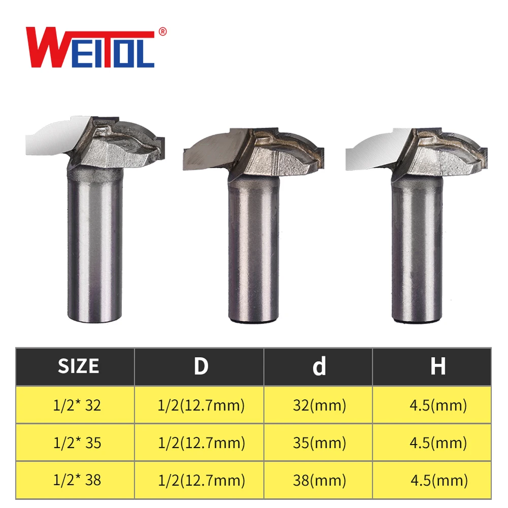 WeiTol 32 мм диаметр 12 7 хвостовик фрезы для дерева режущие инструменты с ЧПУ концевые