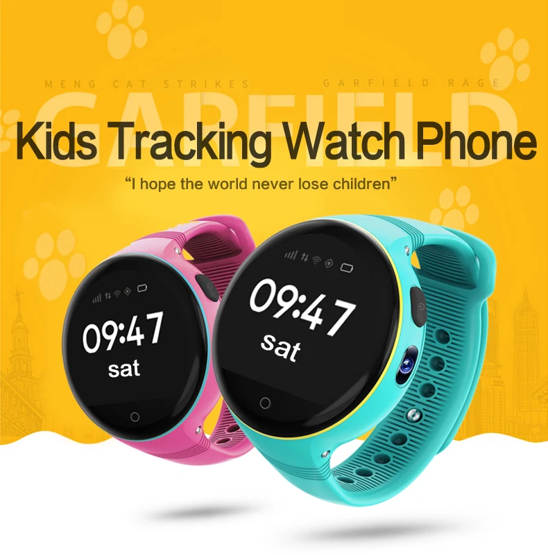 Smartch S668 Waterproof Kid Smart Watch Round Screen Wristwatch GPS SOS Remote Monitoring for kids Adults iOS Android Электроника