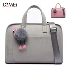 J.QMEI модная сумка для ноутбука из искусственной кожи 13,3 дюйма 14 дюймов 15,6 дюйма Водонепроницаемая Женская сумка через плечо для девочек