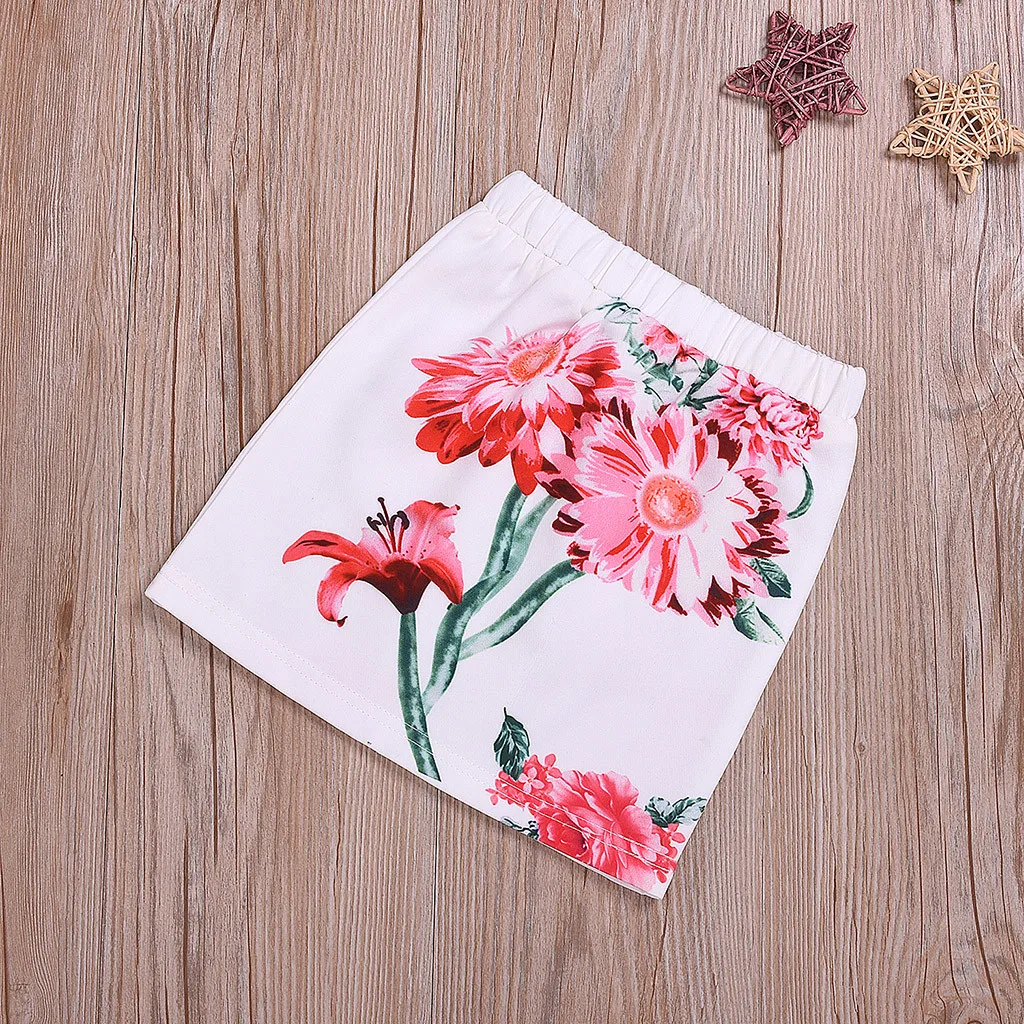 Летняя детская одежда для маленьких девочек рубашка с открытыми плечами топ +