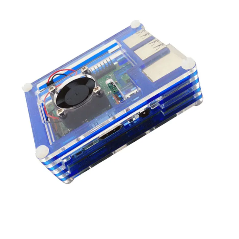 Чехол для Raspberry Pi 3 9 слойный акриловый чехол с охлаждающим