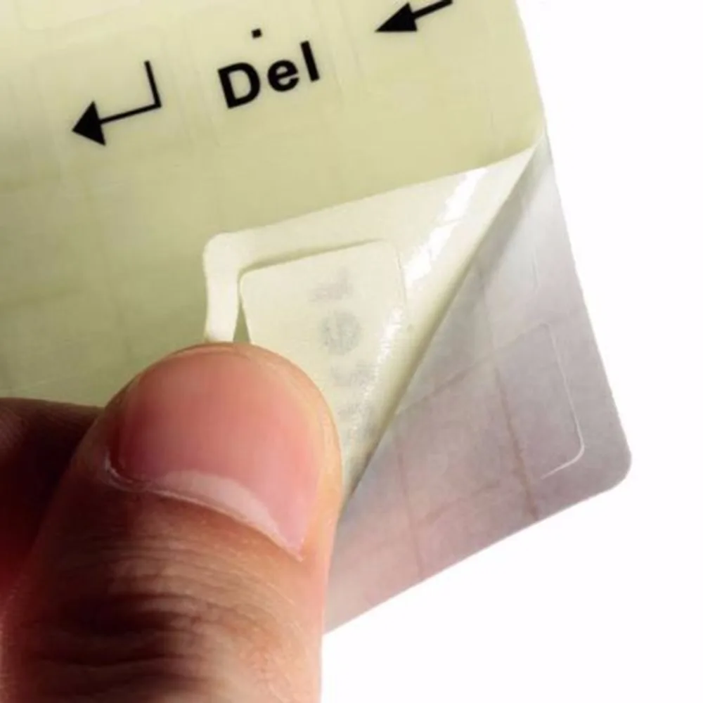 Светящаяся английская стандартная наклейка на клавиатуру обычная