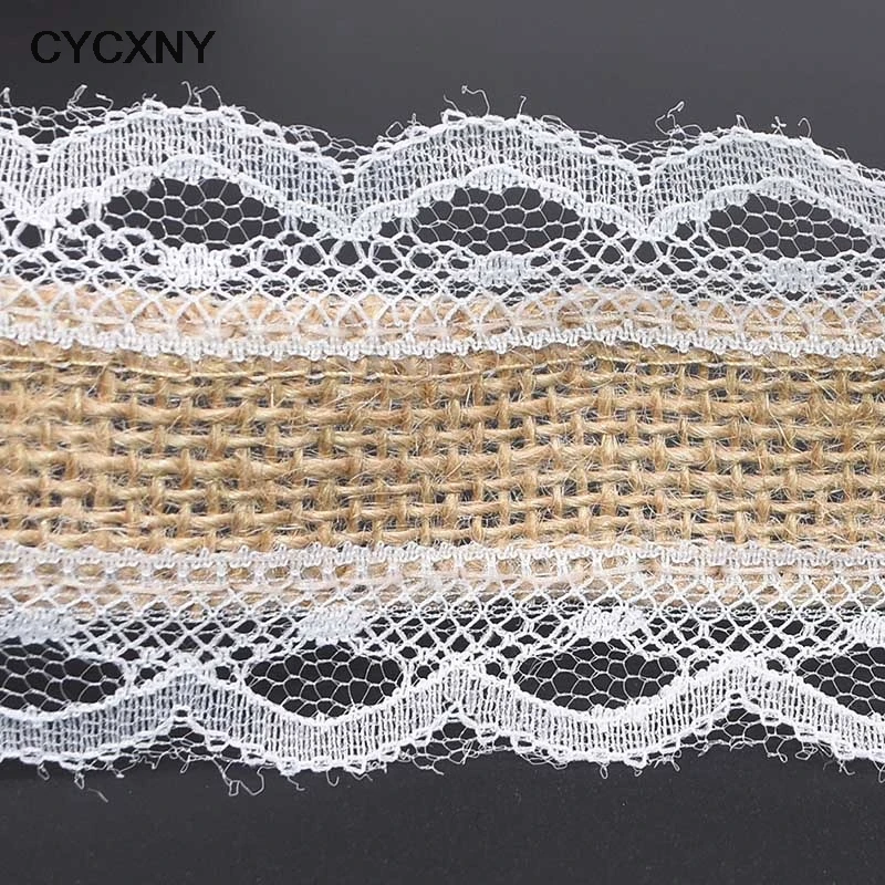 2 м/лот 25 мм Натуральная джутовая Мешковина В рулонах лента из мешковины с