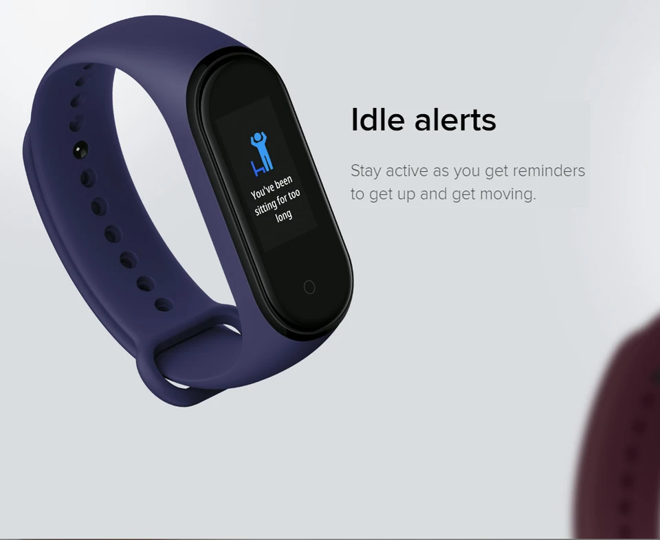 Amazfit Xiaomi Mi Band 4 умный Браслет 50 м Водонепроницаемый Bluetooth 5,0 частота сердечных сокращений фитнес-трекер сообщение звонящий 20 дней в режиме ожидания